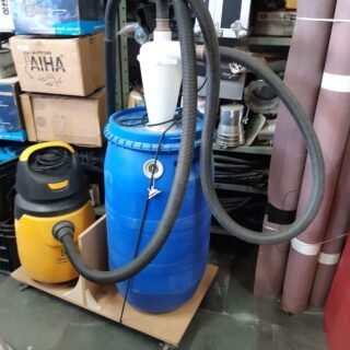 Coletor de pó Ciclone com bombona e válvula