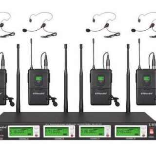 Kit Microfone sem fio, marca GTD Audio G787 (americana)
